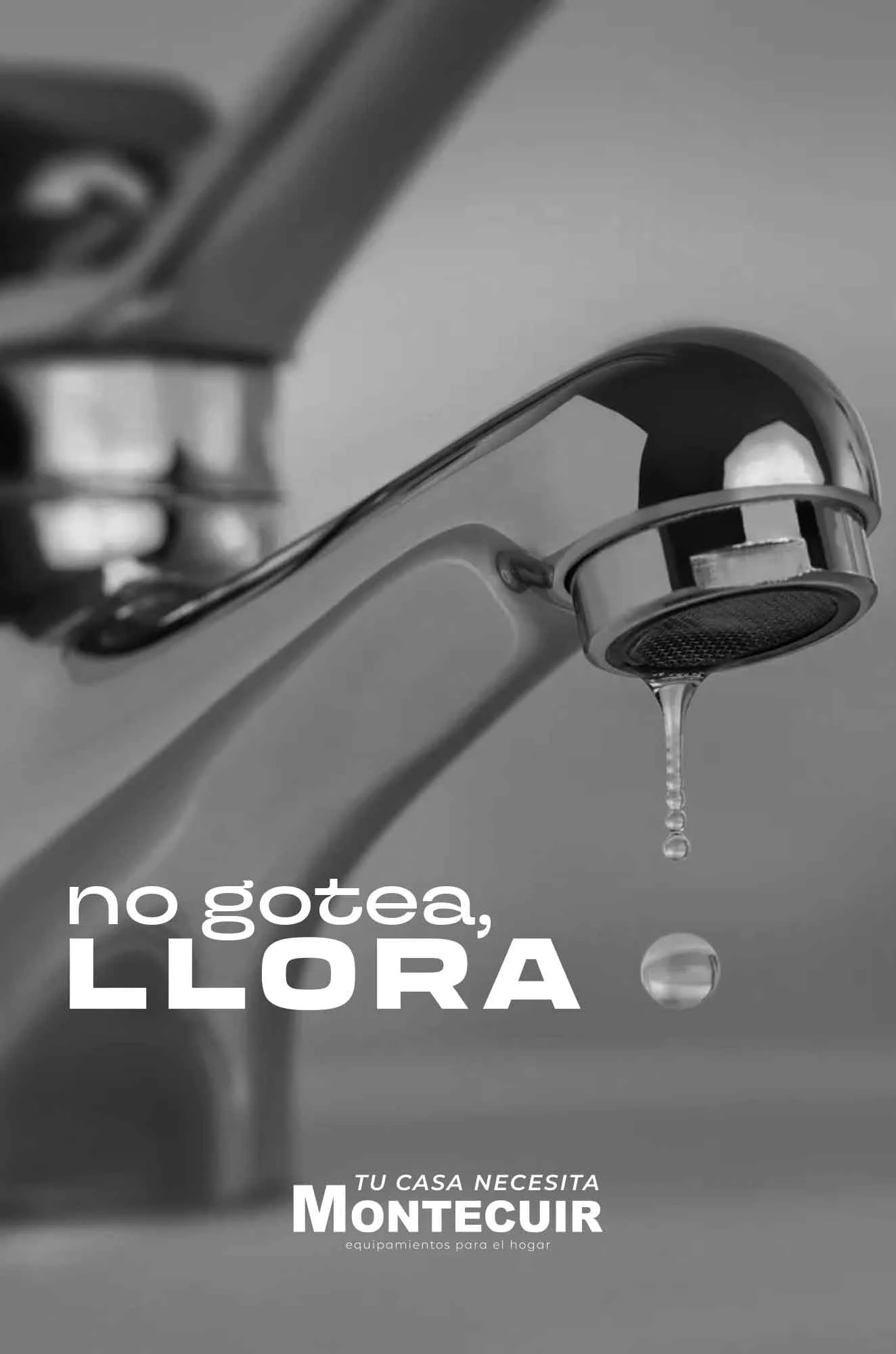 No gotea, llora de tristeza